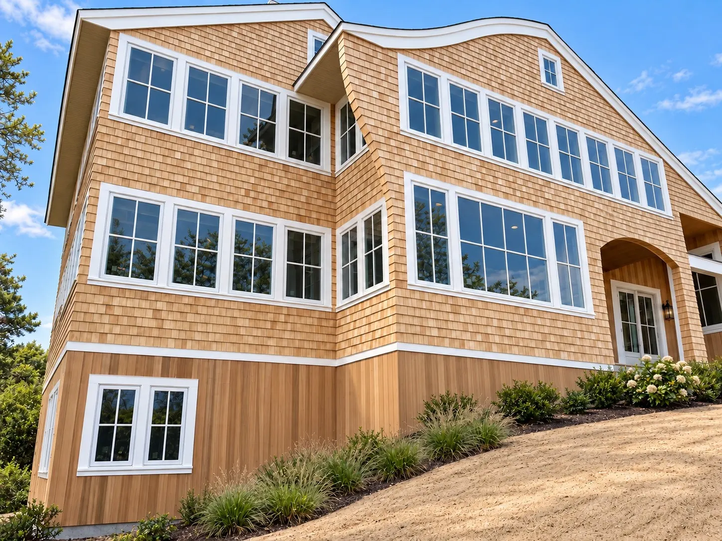 Exterior finish carpentry on a Cape Cod house — 4