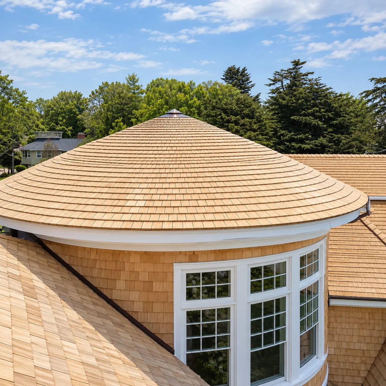 Exterior finish carpentry on a Cape Cod house — 3