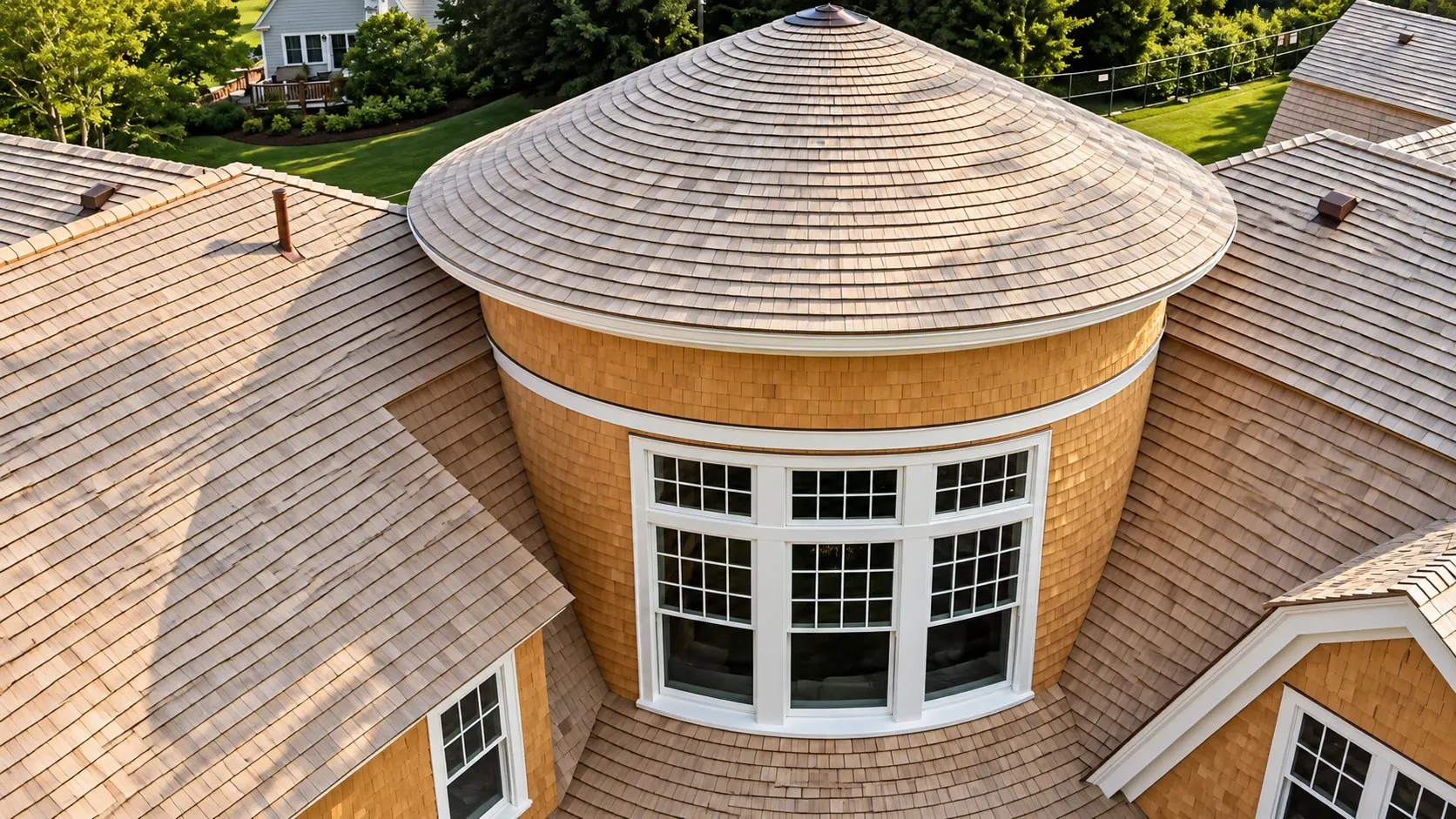 Exterior finish carpentry on a Cape Cod house — 2