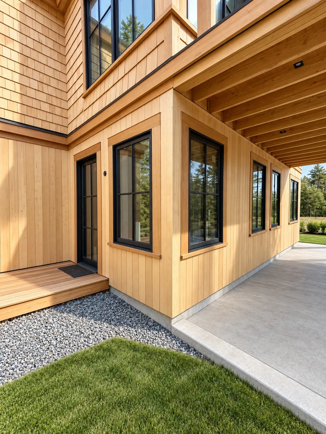 Exterior finish carpentry on a Cape Cod house — 7