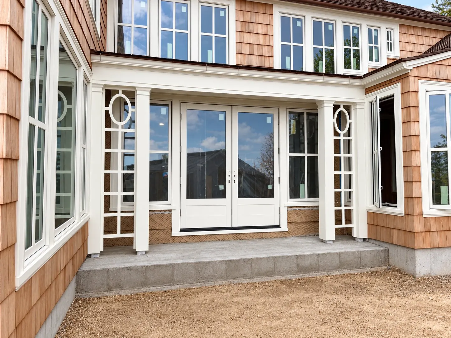 Exterior finish carpentry on a Cape Cod house — 8