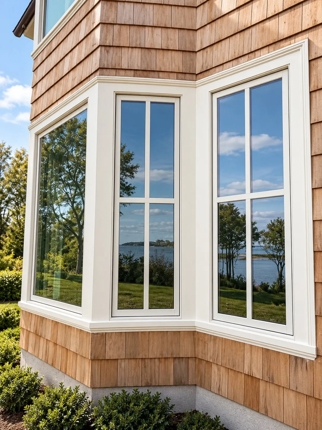Exterior finish carpentry on a Cape Cod house — 10