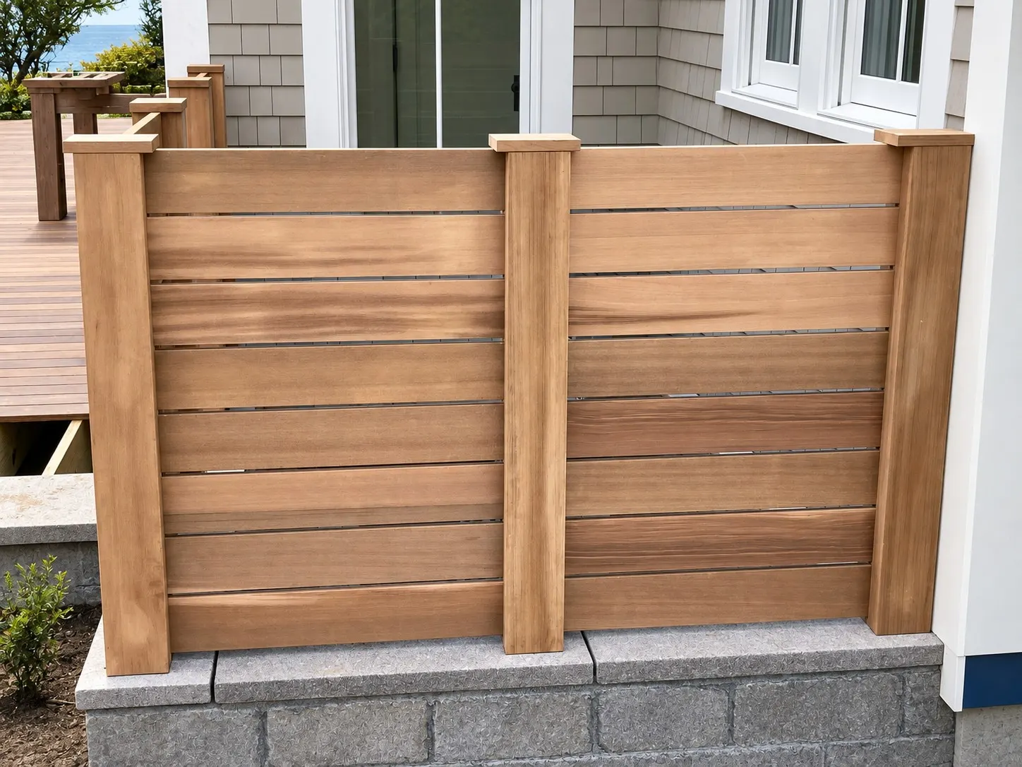 Exterior finish carpentry on a Cape Cod house — 22