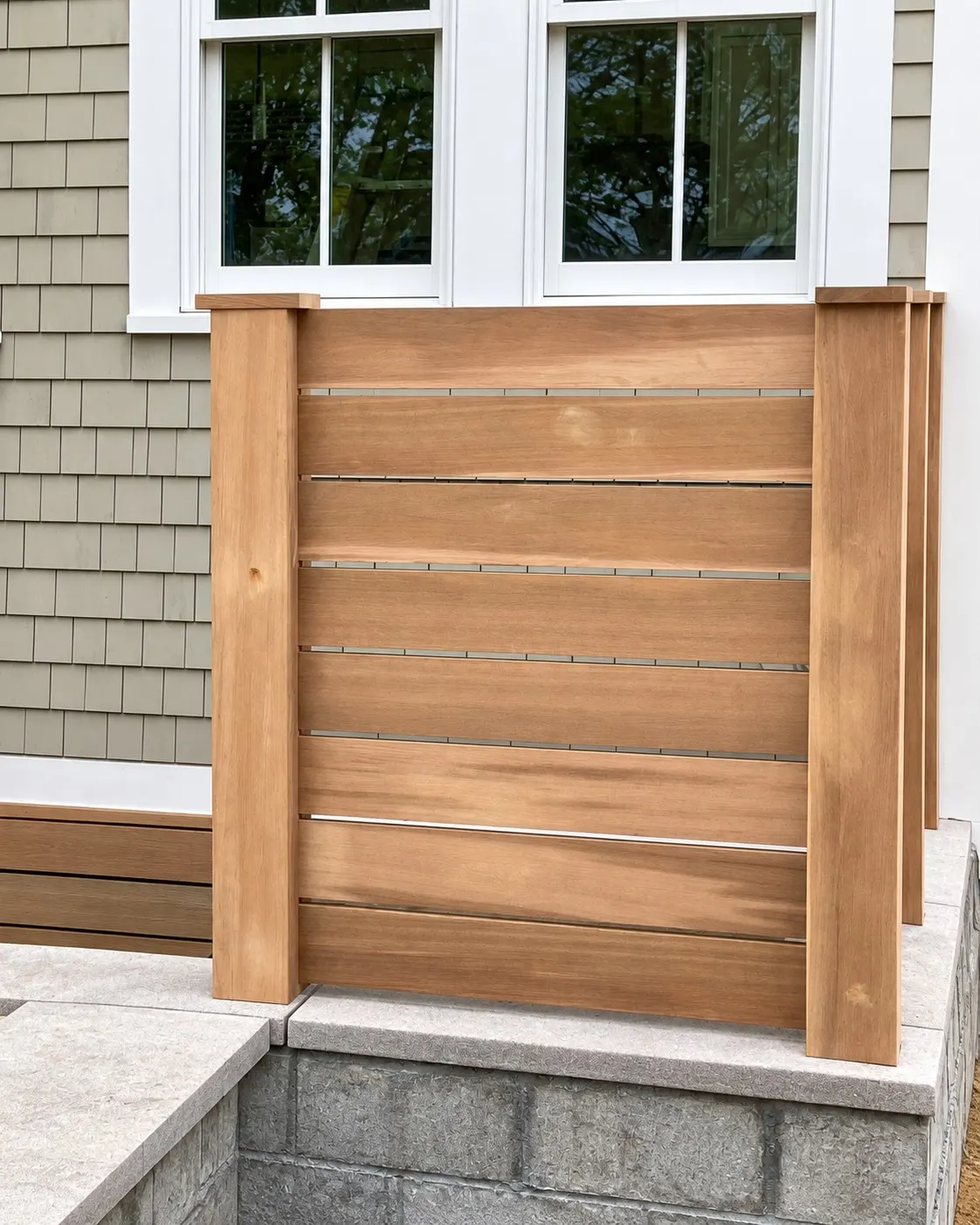 Exterior finish carpentry on a Cape Cod house — 23