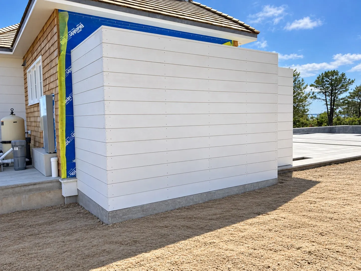 Exterior finish carpentry on a Cape Cod house — 28