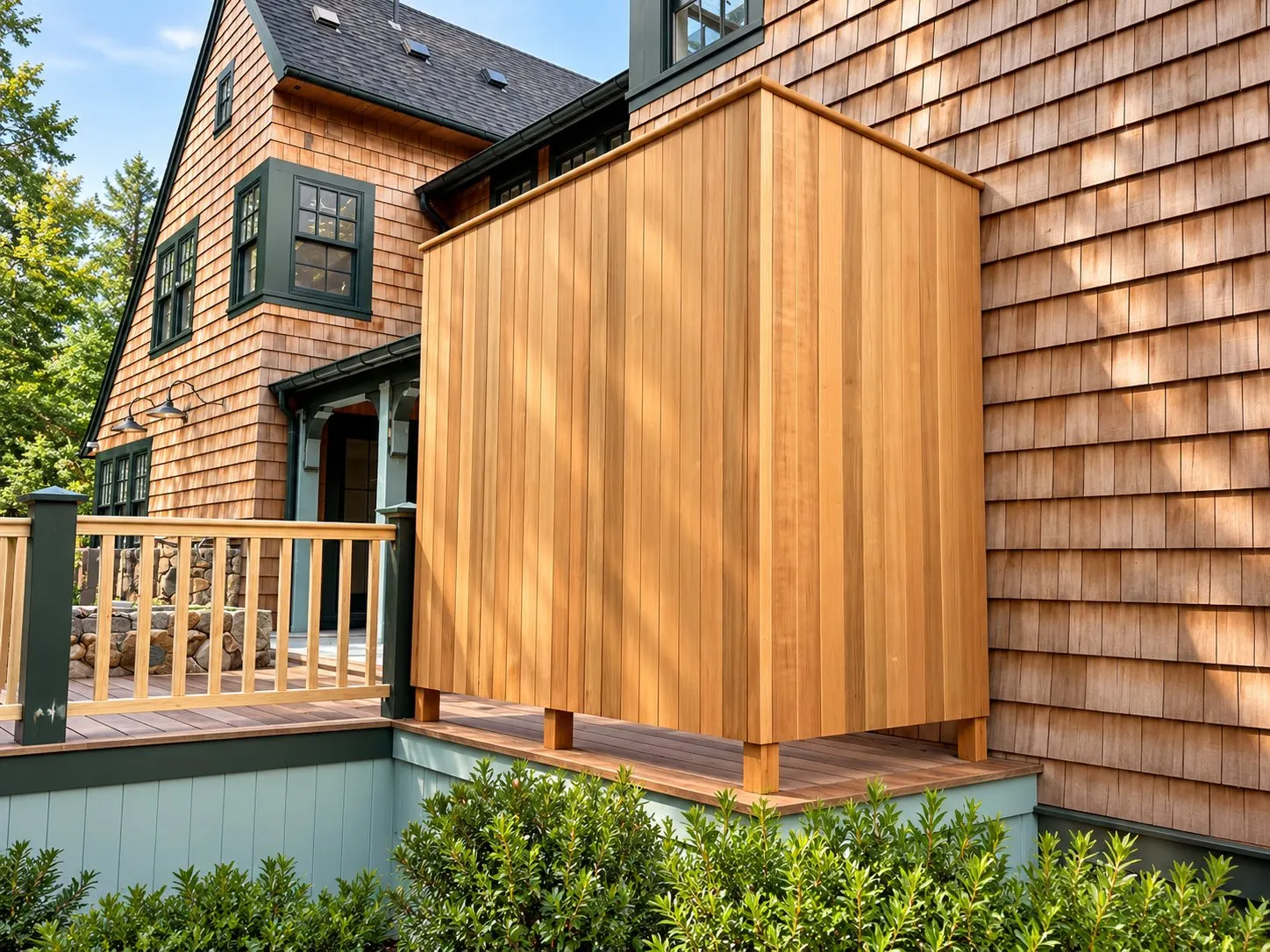 Exterior finish carpentry on a Cape Cod house — 34