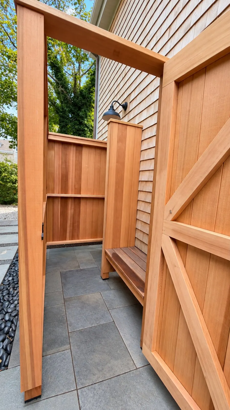 Exterior finish carpentry on a Cape Cod house — 39
