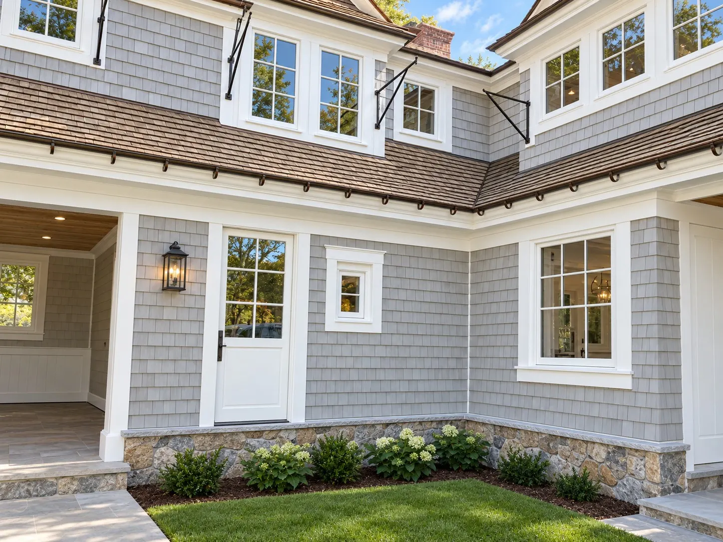 Window and door installation with finished trim — 7