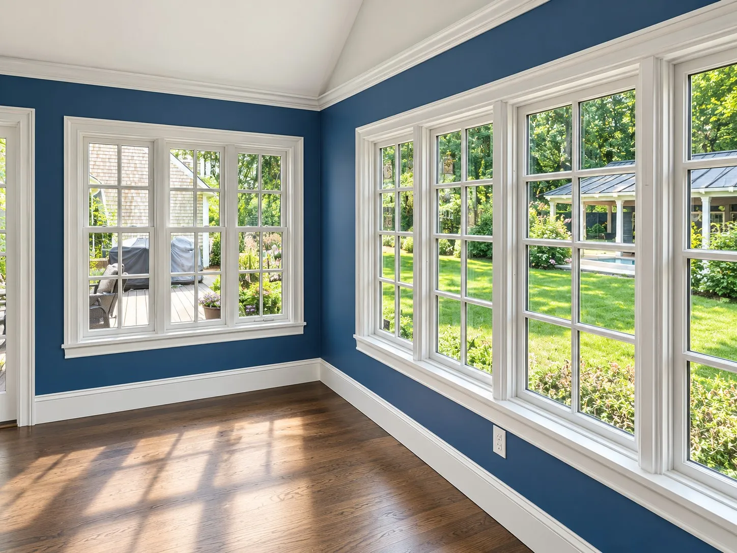 Window and door installation with finished trim