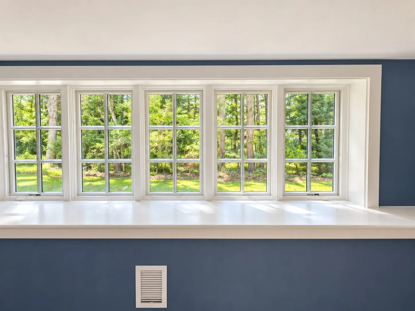 Window and door installation with finished trim — 1