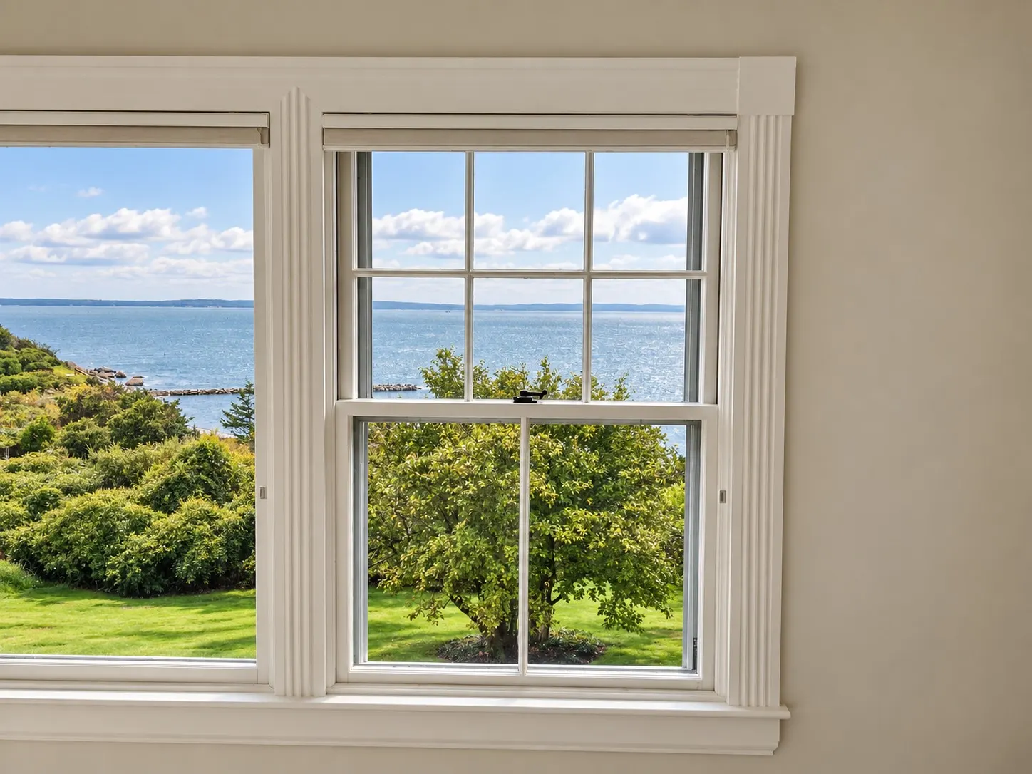 Window and door installation with finished trim — 5